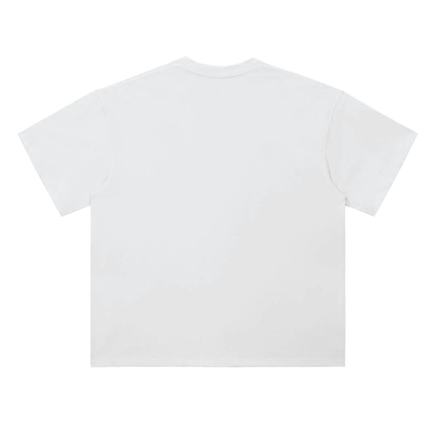 Plain white t-shirt on a white background