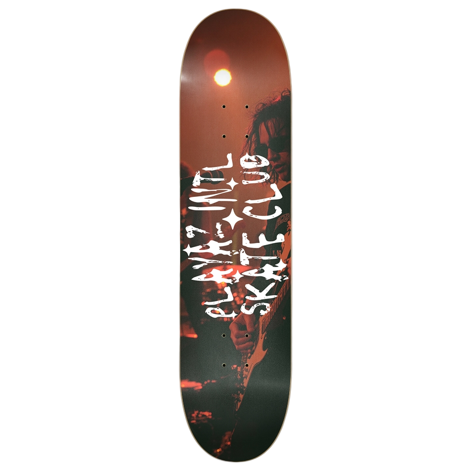 Skateboard deck with guitaar design